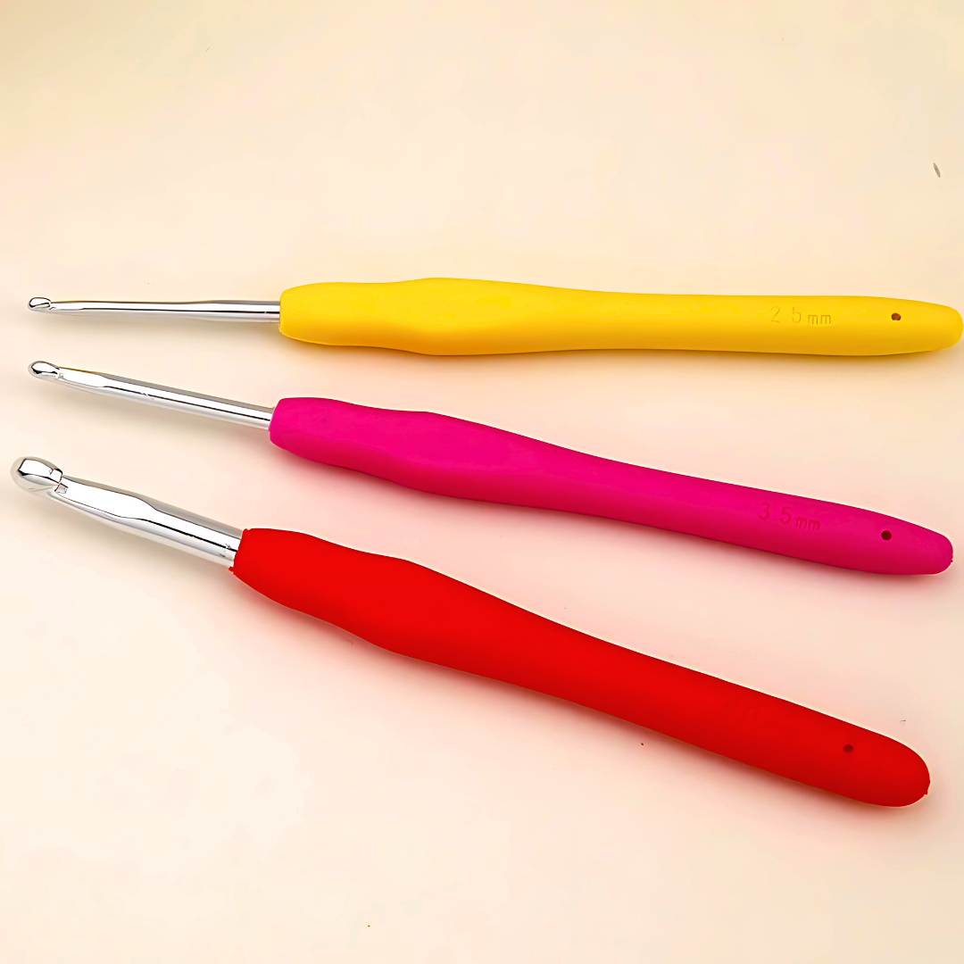 9pcs Soft Handle Knitting Tools Set